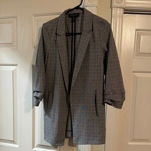 Rachel Zoe Black and White Checkered Blazer